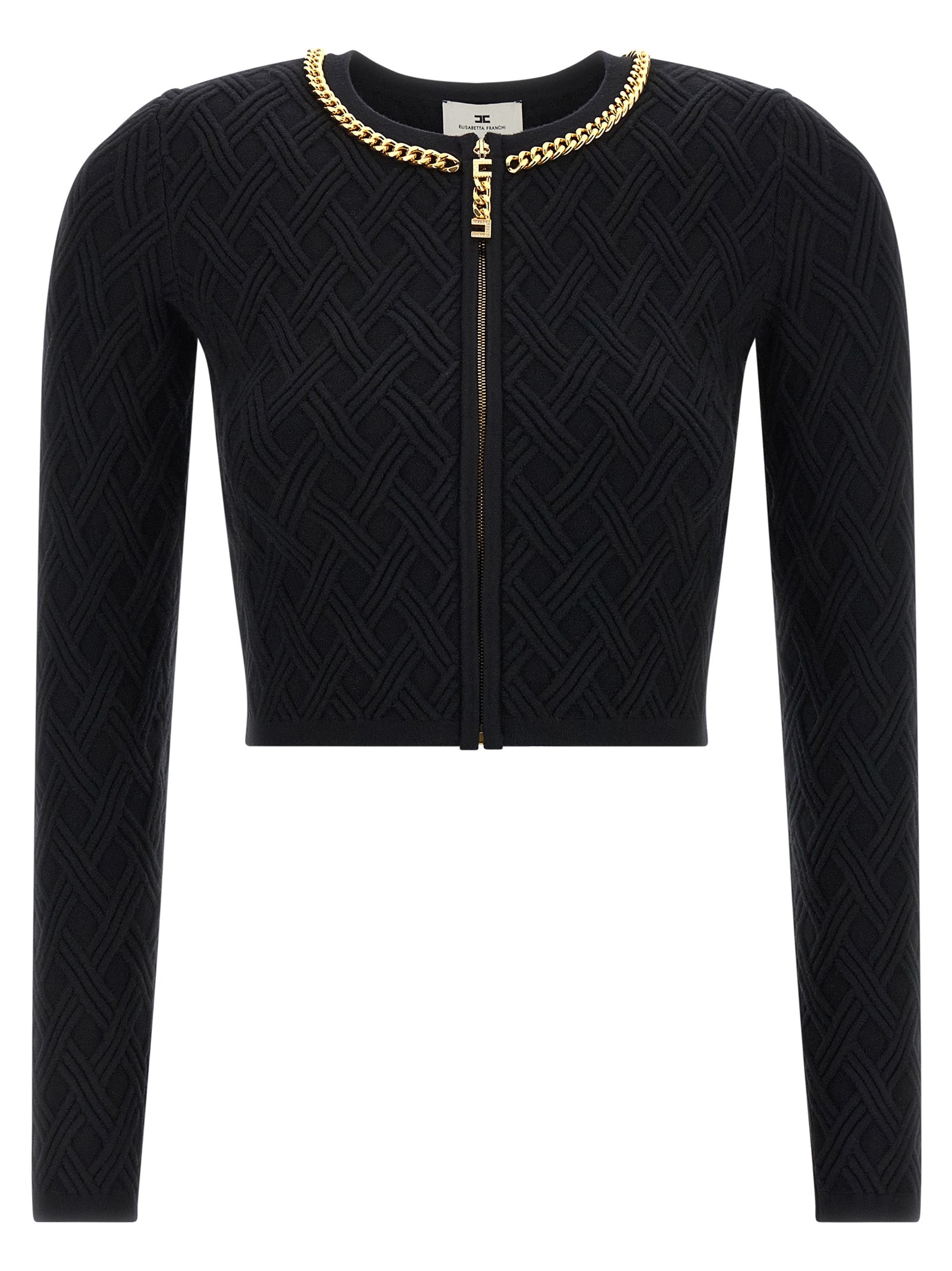 Elisabetta Franchi Elisabetta Franchi Jewel Zip Puller Cardigan
