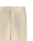 Brunello Cucinelli Brunello Cucinelli Lamé Linen Pants