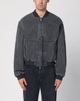 Represent Represent Black washed cotton bomber jacket