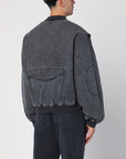 Represent Represent Black washed cotton bomber jacket