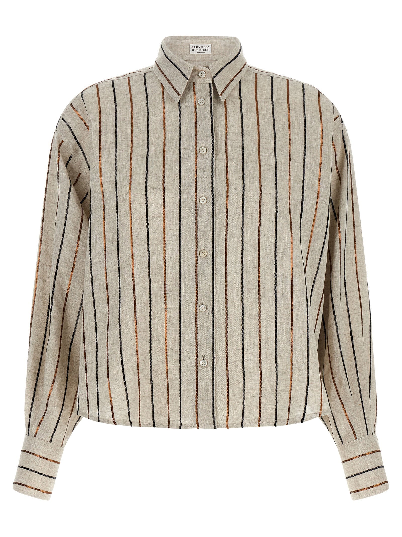 Brunello Cucinelli Brunello Cucinelli Sparkling Stripes Shirt