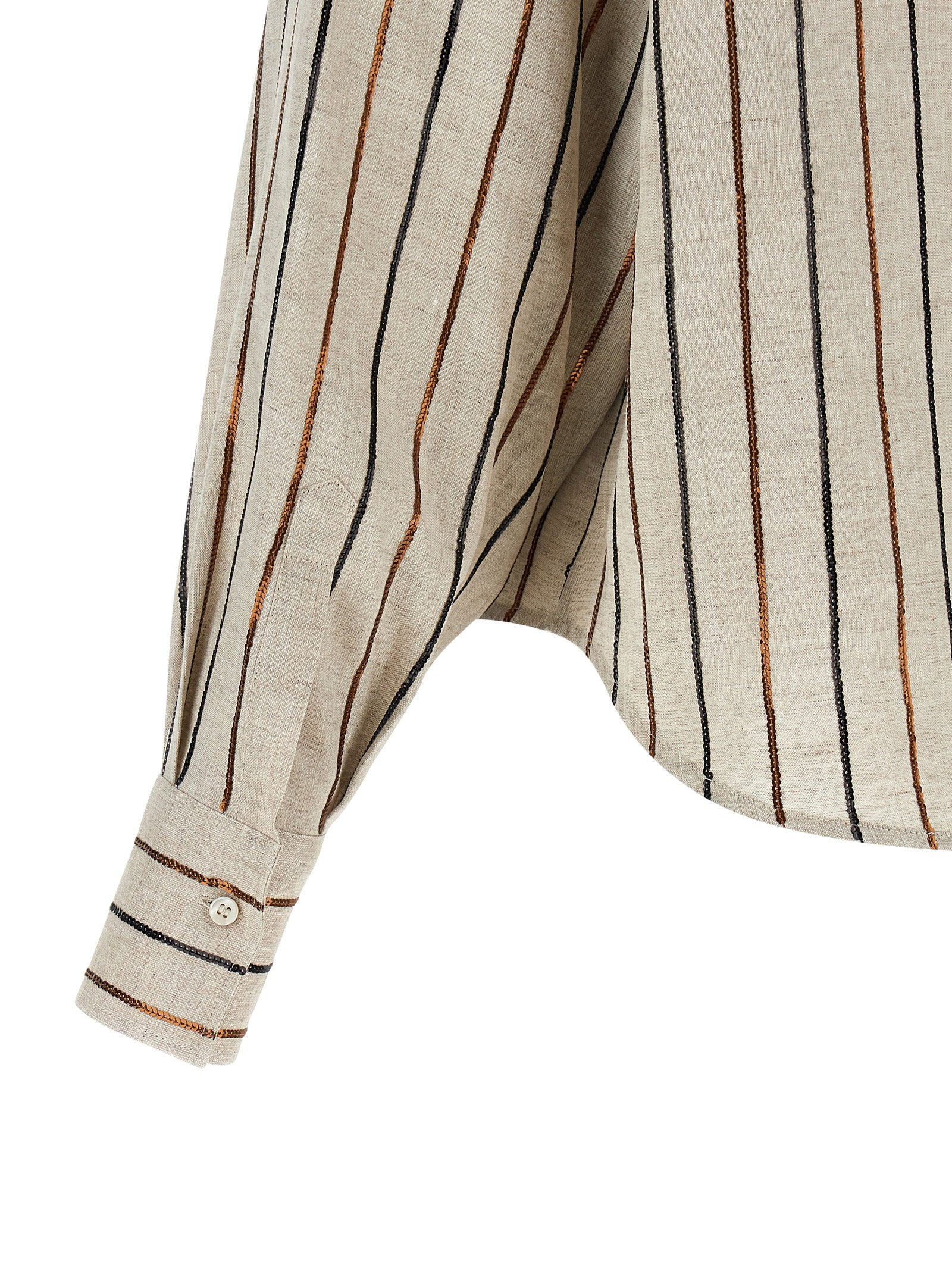 Brunello Cucinelli Brunello Cucinelli Sparkling Stripes Shirt