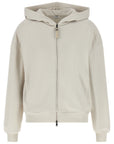 Brunello Cucinelli Brunello Cucinelli Shiny Zipper Pull Hoodie