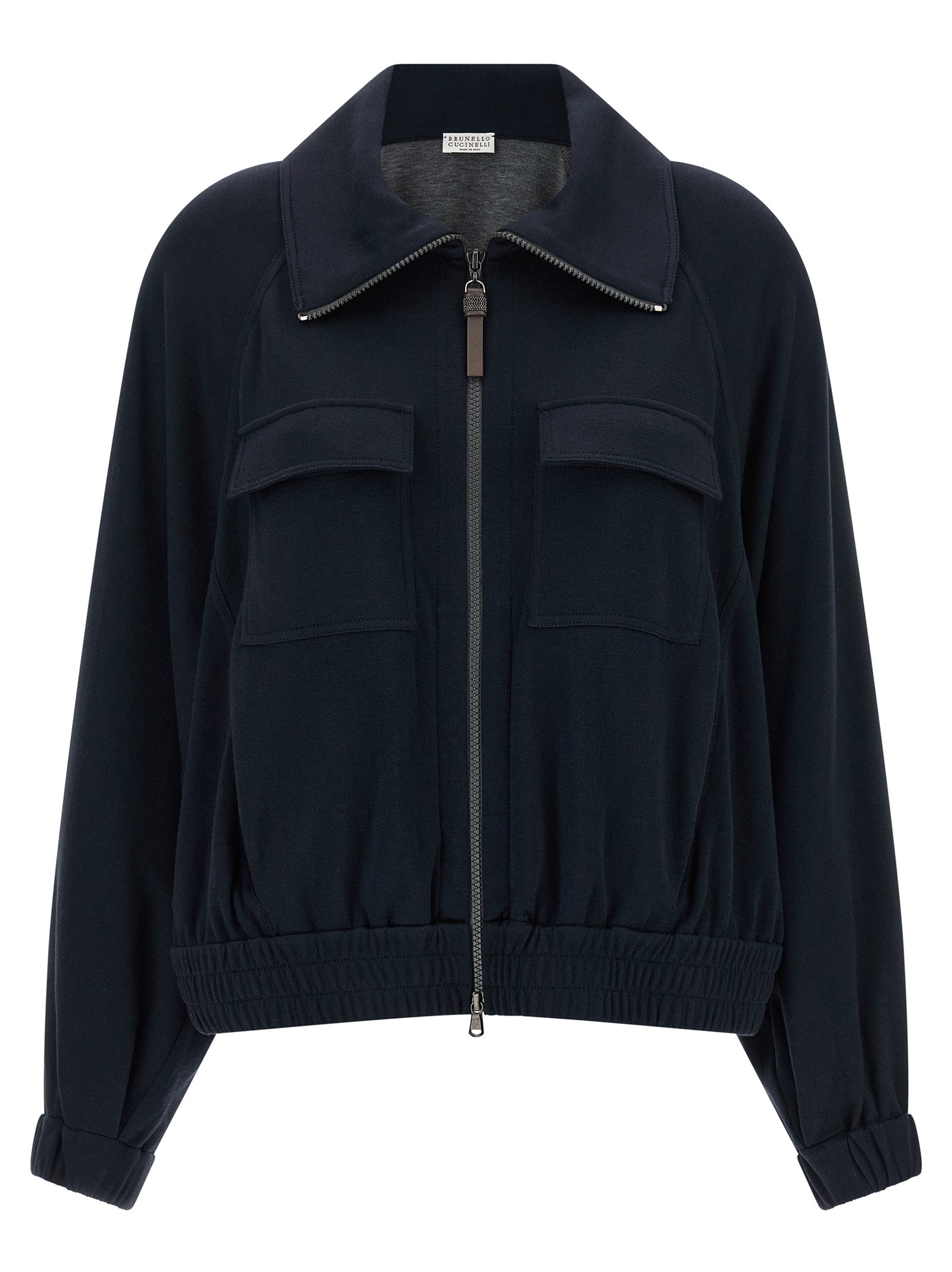 Brunello Cucinelli Brunello Cucinelli Shiny Zipper Pull Sweatshirt