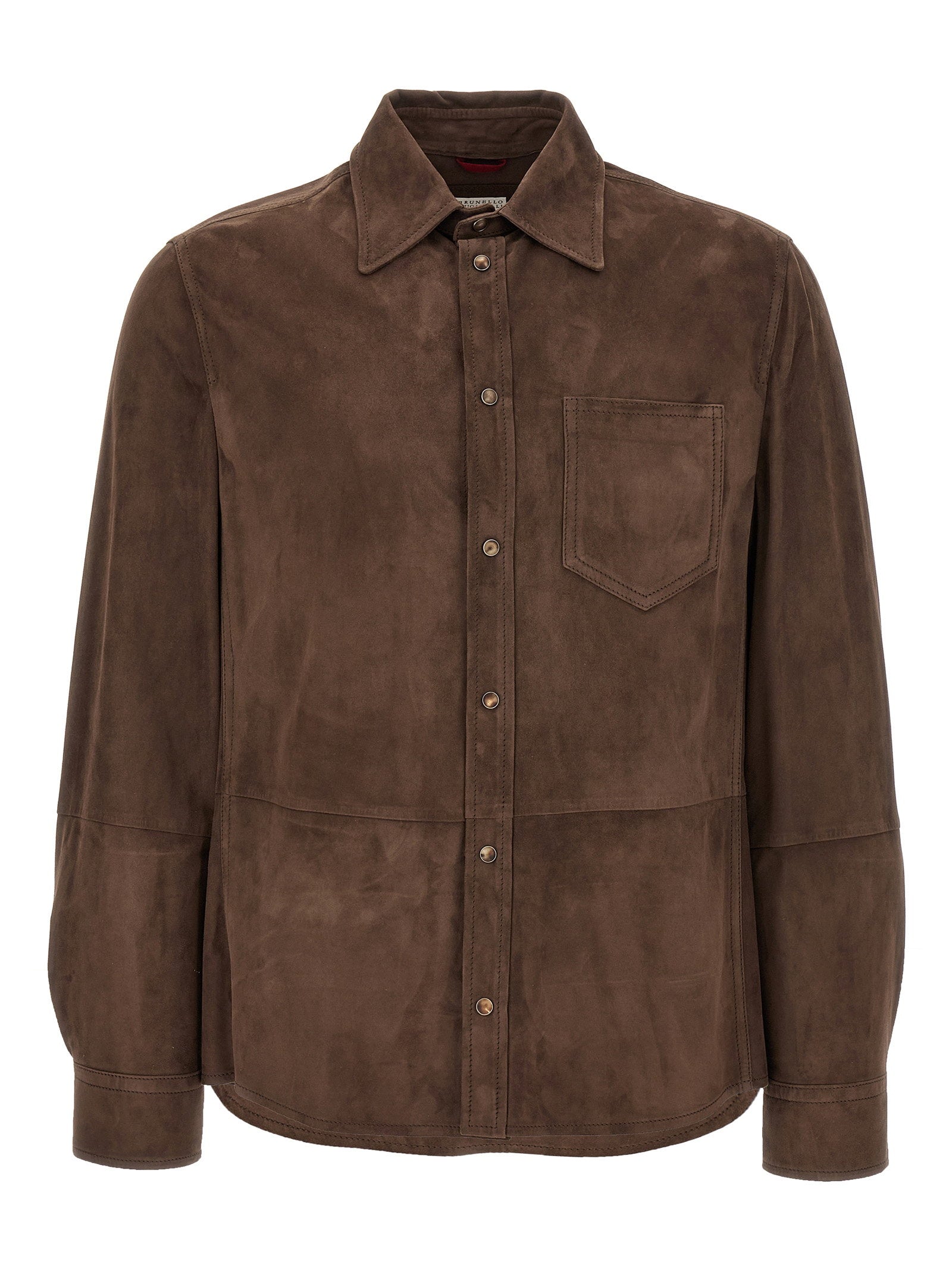 Brunello Cucinelli Brunello Cucinelli Suede Overshirt