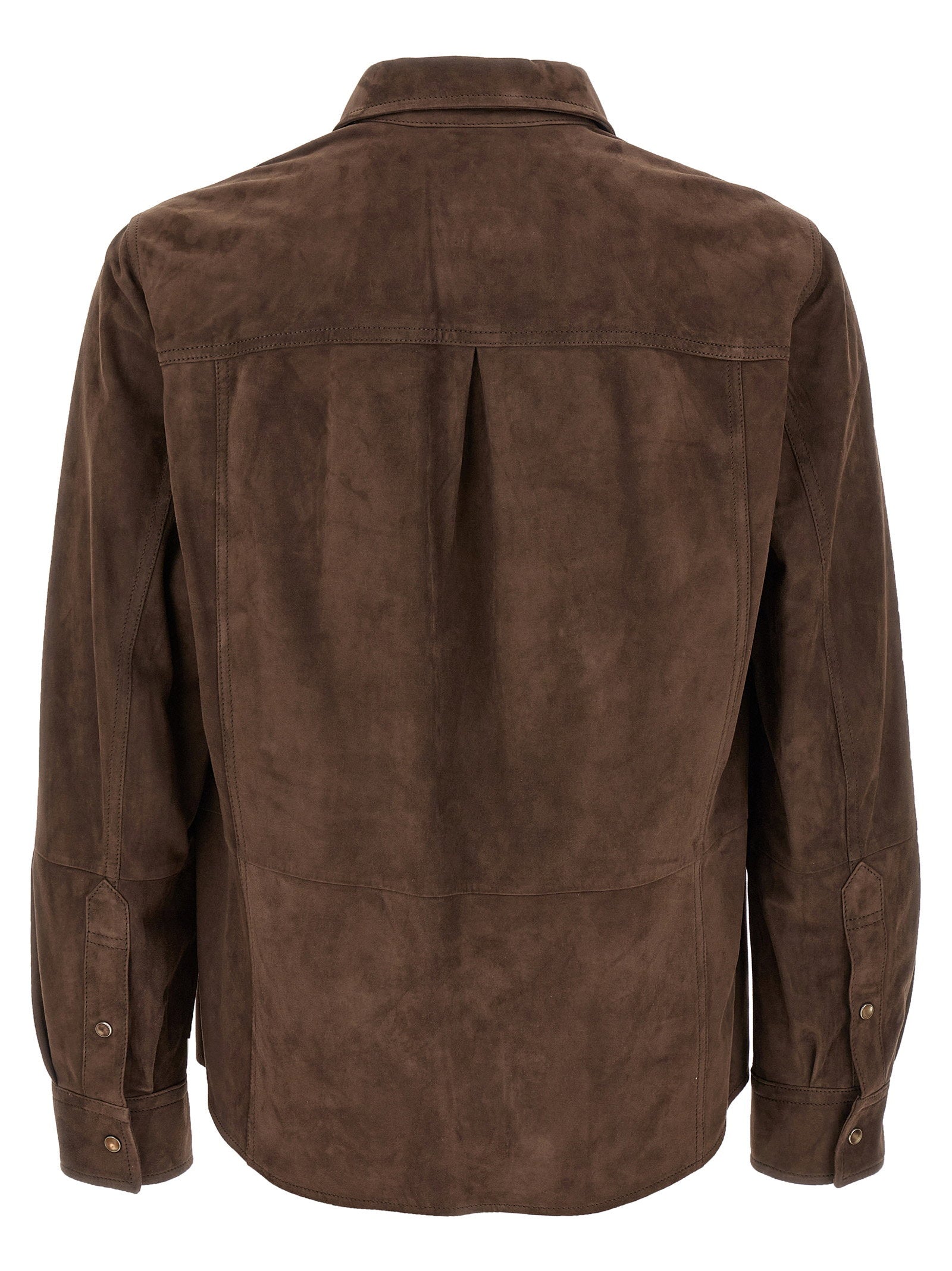 Brunello Cucinelli Brunello Cucinelli Suede Overshirt