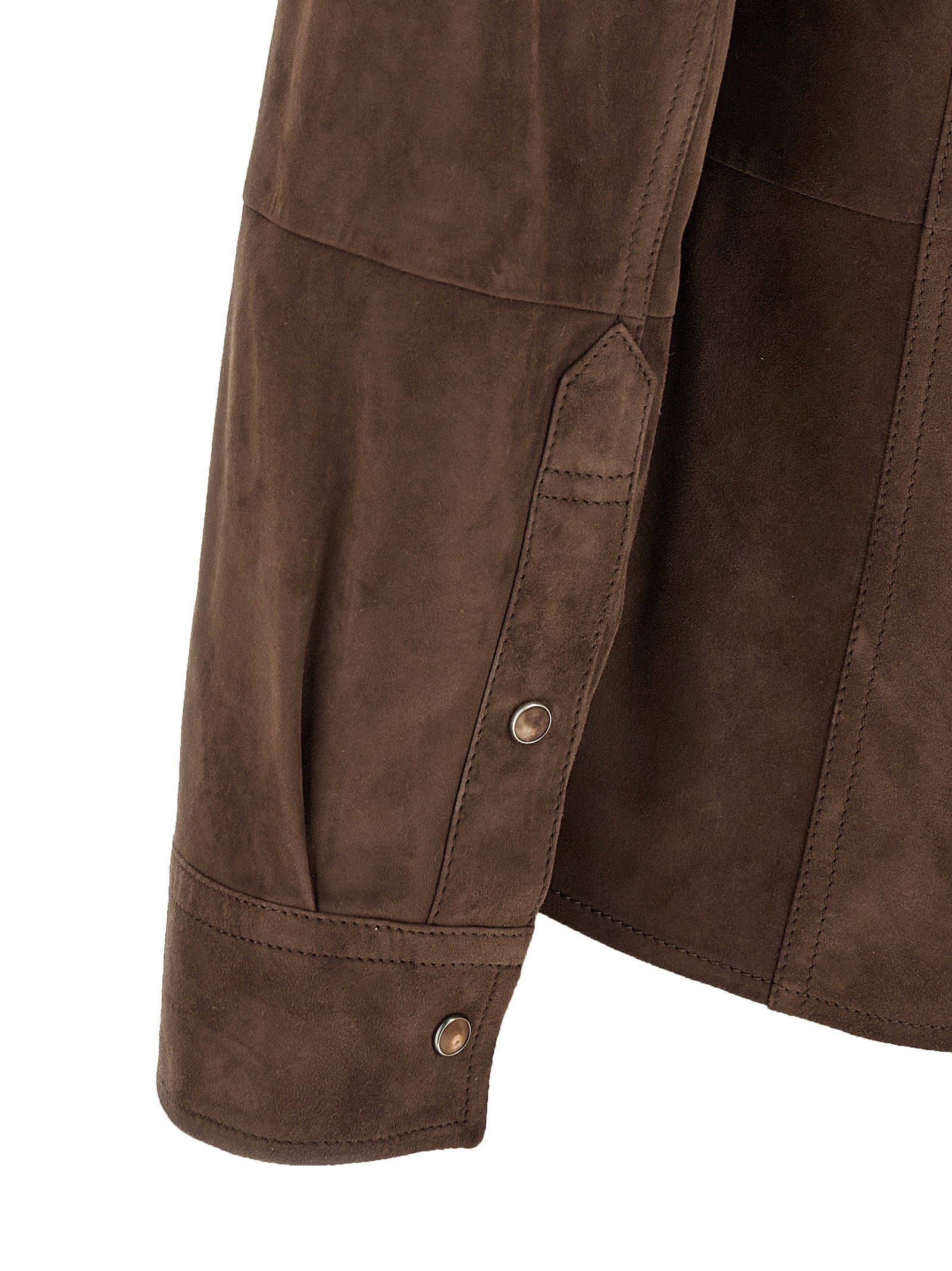 Brunello Cucinelli Brunello Cucinelli Suede Overshirt