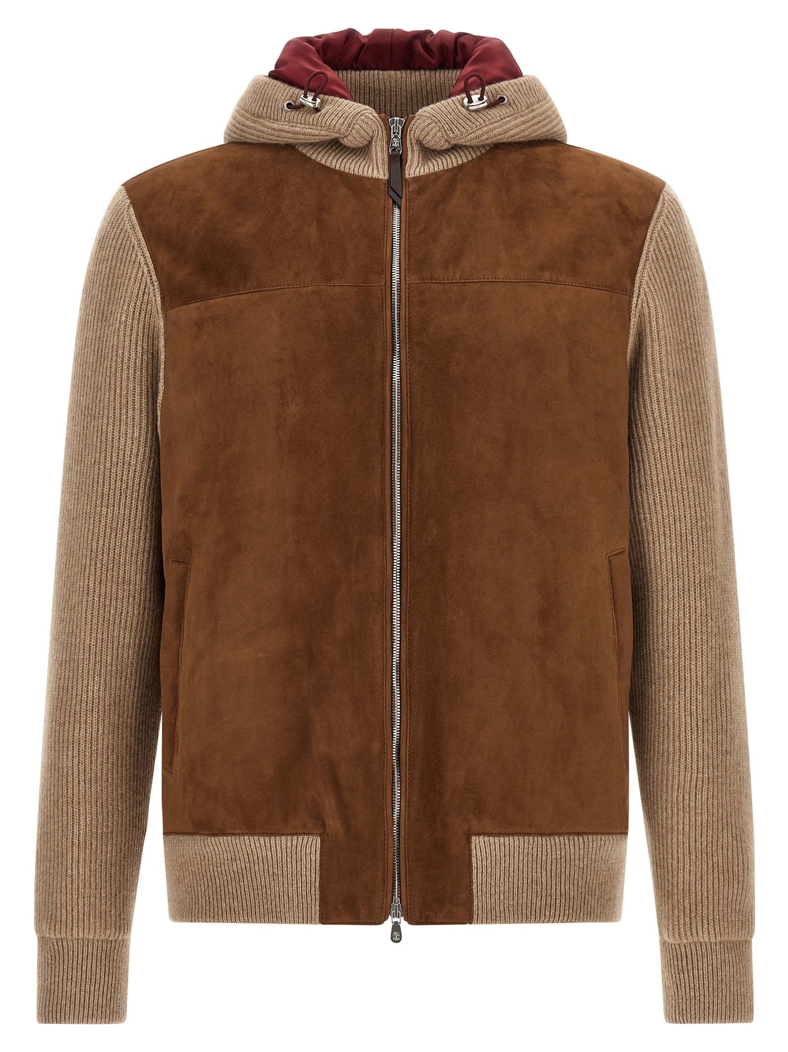 Brunello Cucinelli Brunello Cucinelli Suede And Cashmere Bomber Jacket