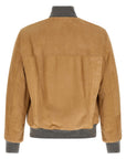 Brunello Cucinelli Brunello Cucinelli Padded Suede Bomber Jacket