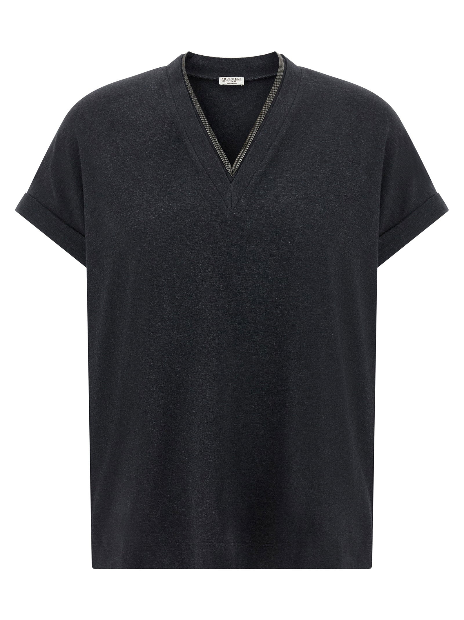 Brunello Cucinelli Brunello Cucinelli Shiny Trims T-shirt