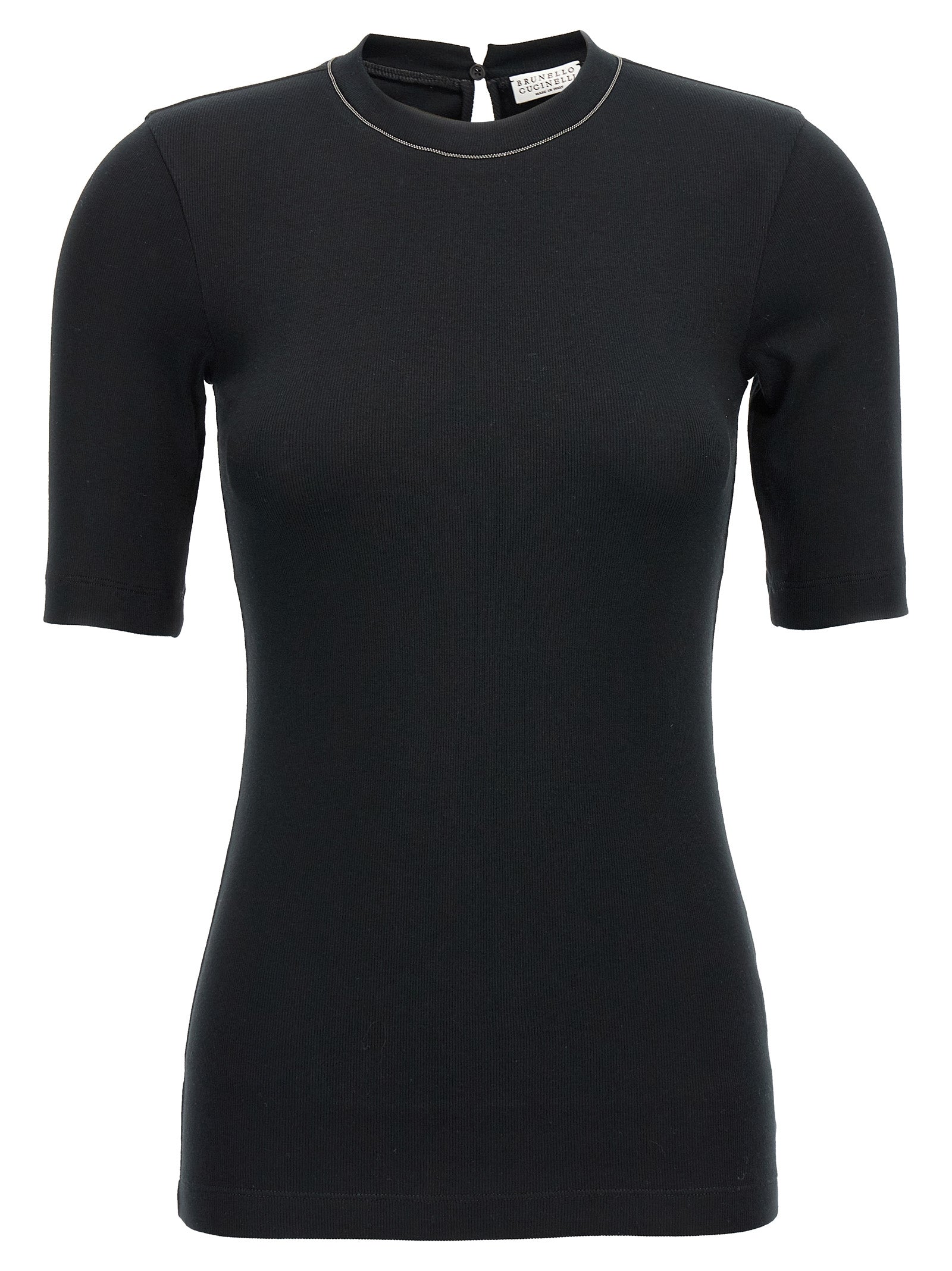 Brunello Cucinelli Brunello Cucinelli Monile Ribbed T-shirt