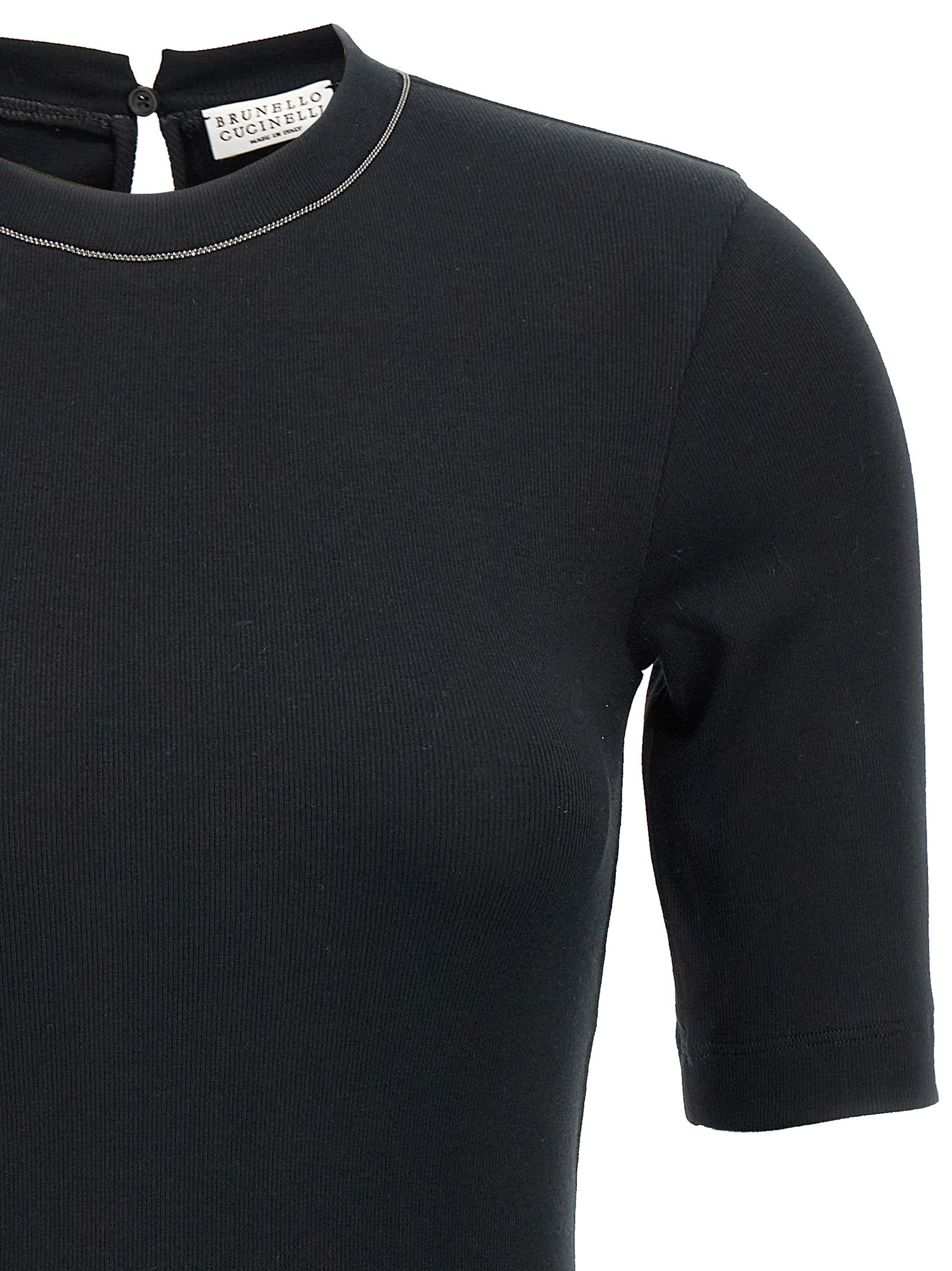 Brunello Cucinelli Brunello Cucinelli Monile Ribbed T-shirt