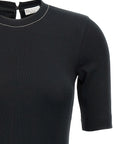 Brunello Cucinelli Brunello Cucinelli Monile Ribbed T-shirt