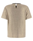 Brunello Cucinelli Brunello Cucinelli Shiny Collar Detail T-shirt