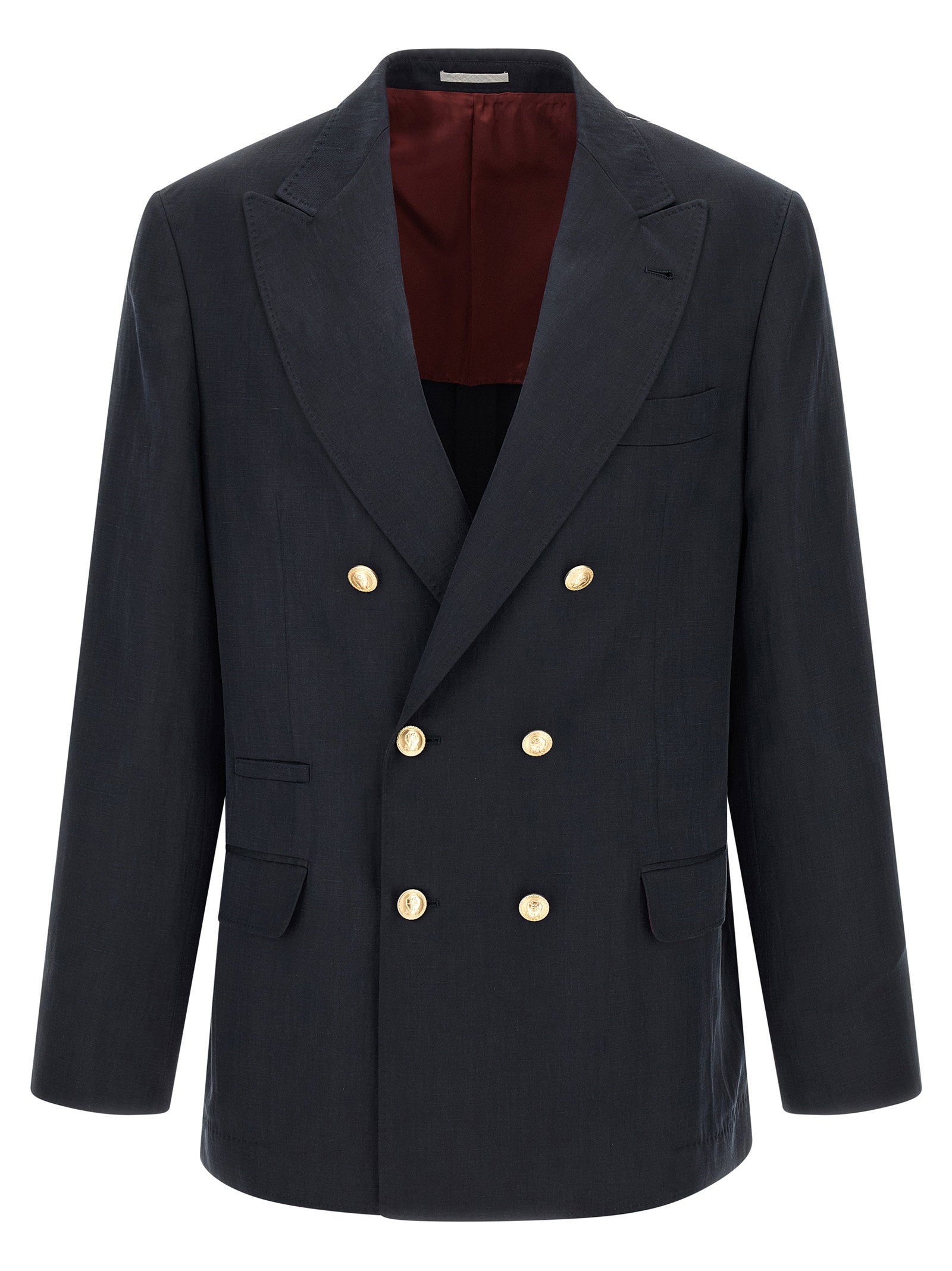 Brunello Cucinelli Brunello Cucinelli Silk Twill And Linen Délavé Blazer