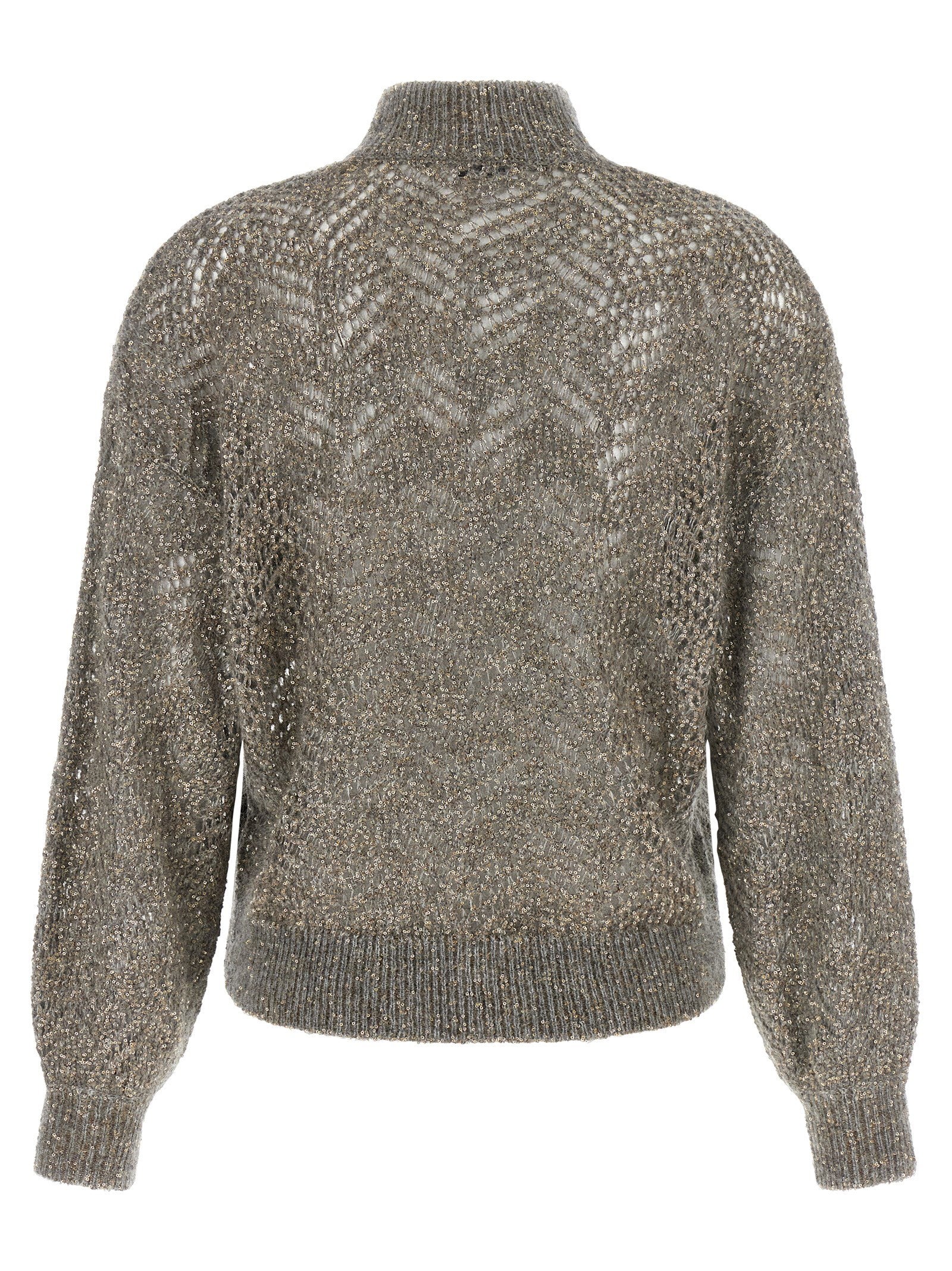 Brunello Cucinelli Brunello Cucinelli Dazzling Abstract Leaf Sweater