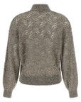 Brunello Cucinelli Brunello Cucinelli Dazzling Abstract Leaf Sweater