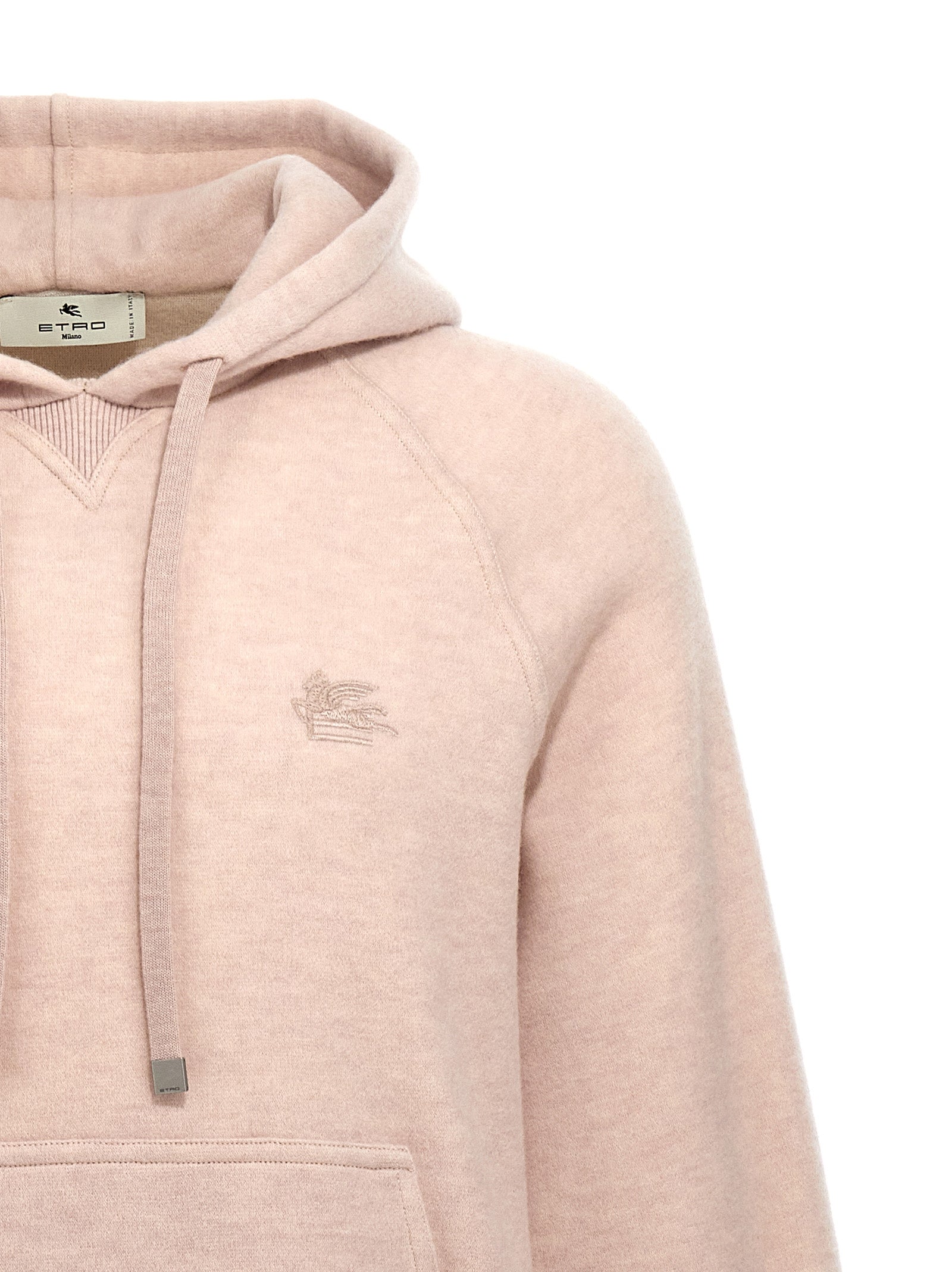 Etro Etro Logo Embroidery Wool Hoodie