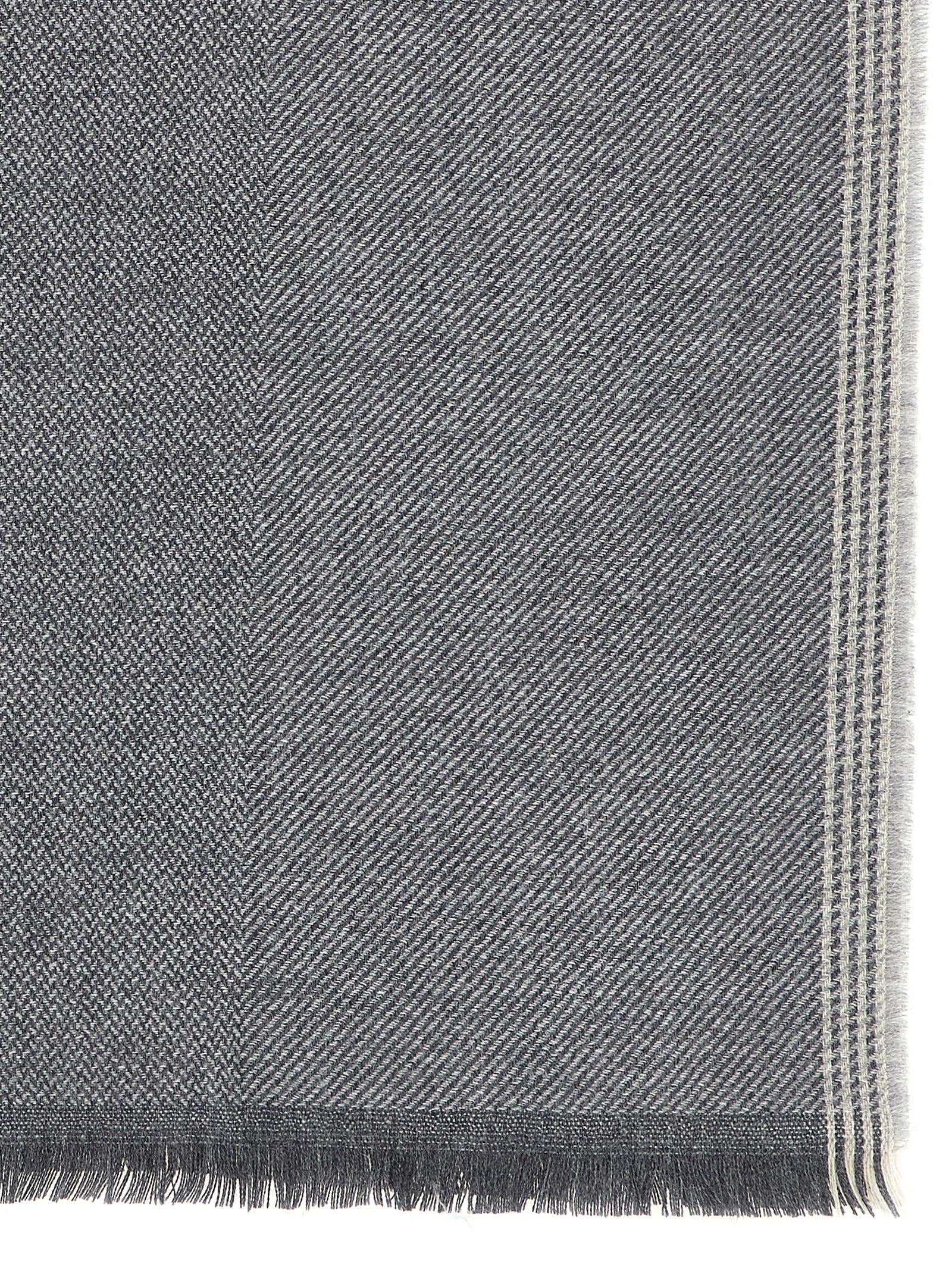 Brunello Cucinelli Brunello Cucinelli Diagonal Wool And Cashmere Scarf