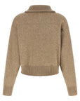 Brunello Cucinelli Brunello Cucinelli Shiny Zipper Pull Wool Cardigan