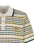 Casablanca Casablanca Tuck Stitch Polo Shirt