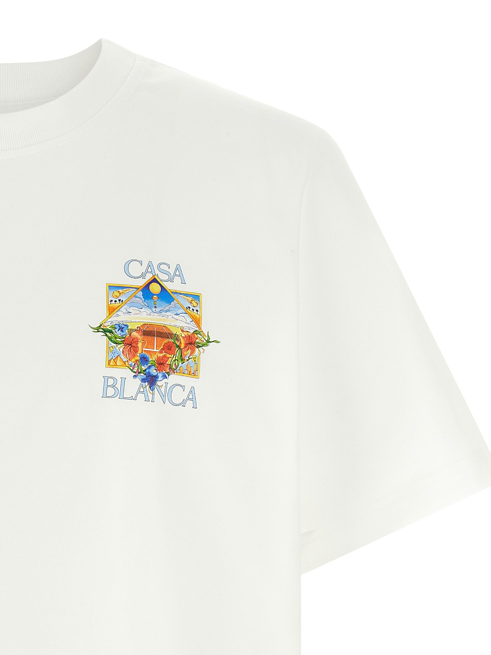 Casablanca Casablanca Flower Court Icon T-shirt