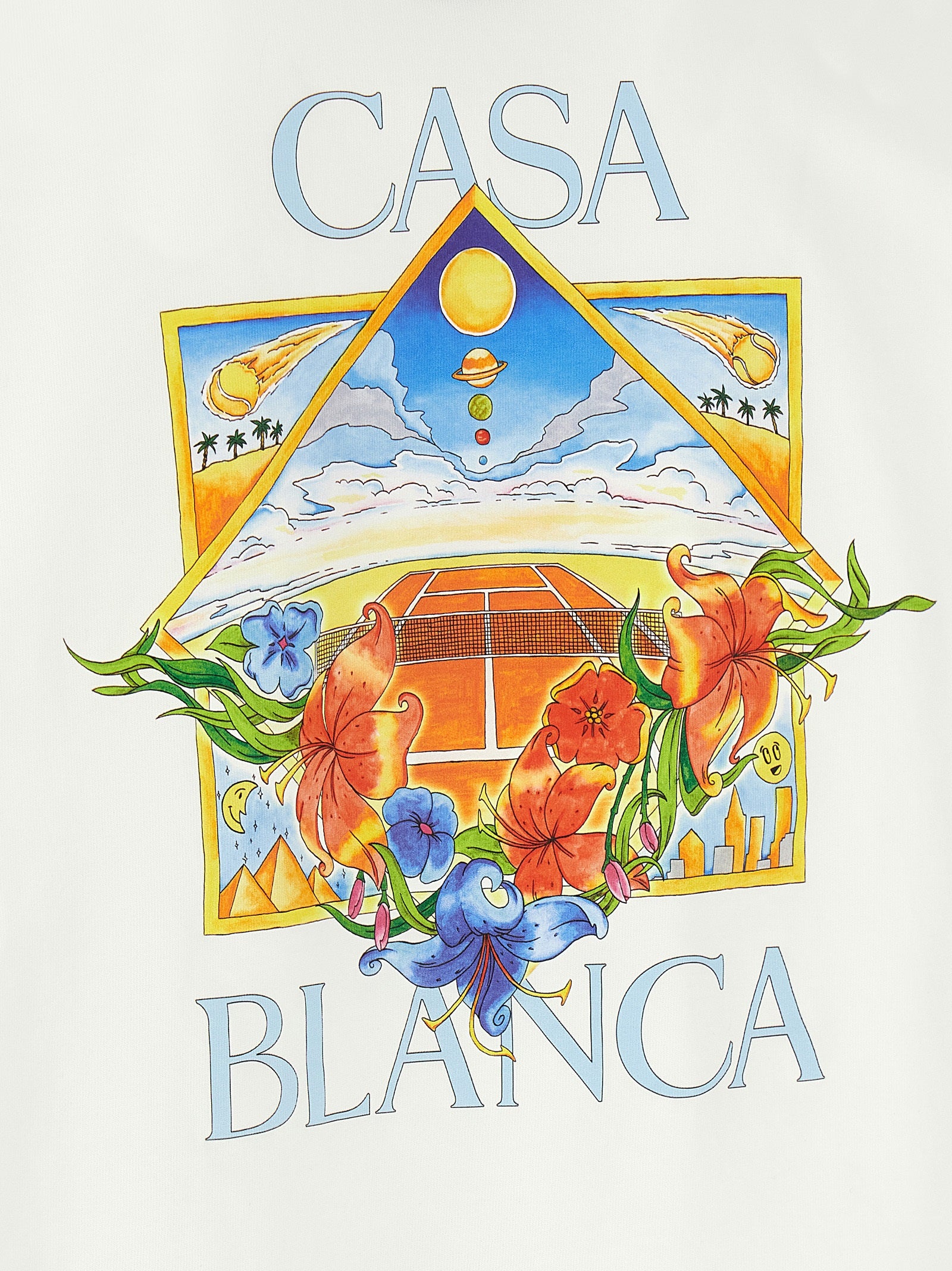 Casablanca Casablanca Flower Court Icon T-shirt