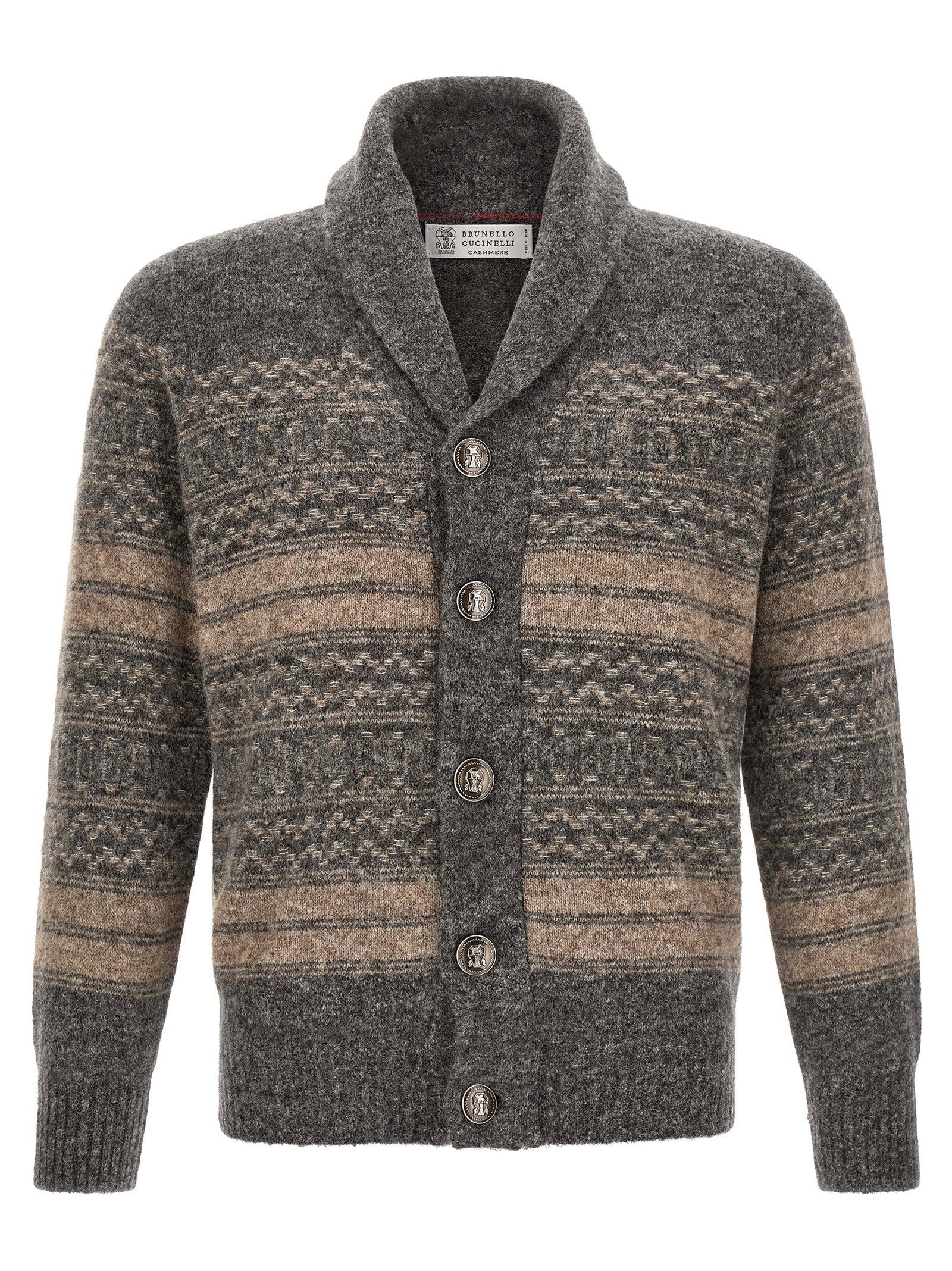Brunello Cucinelli Brunello Cucinelli Nordic Jacquard Cardigan