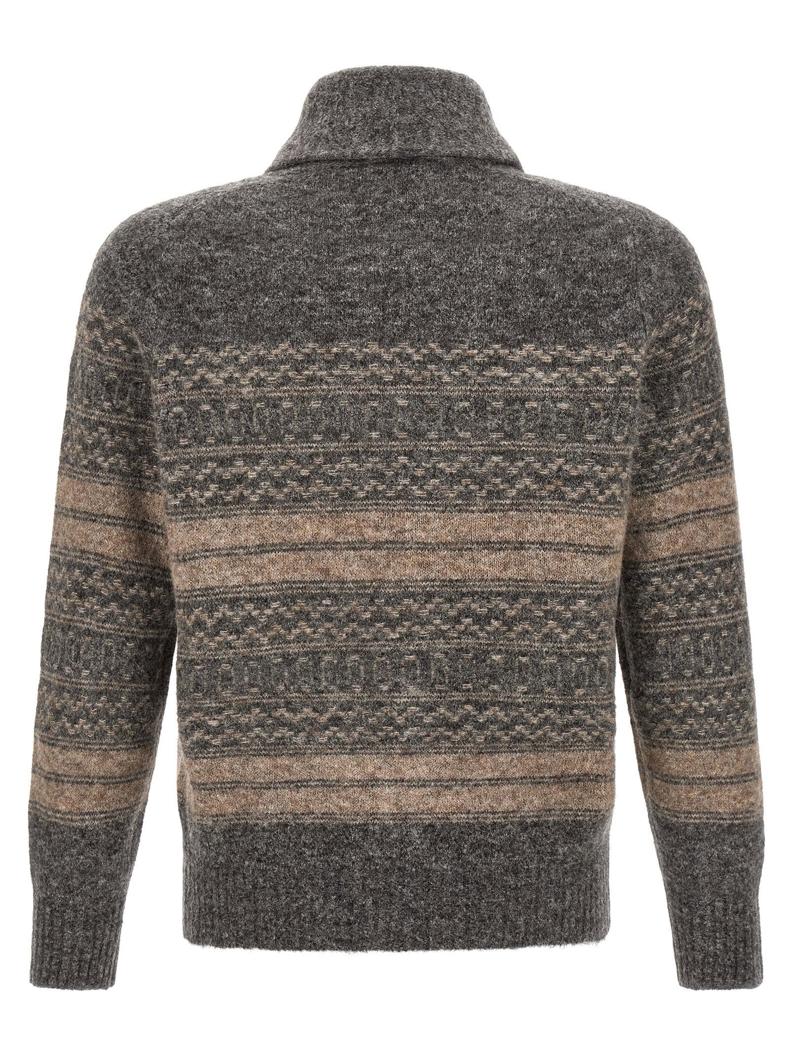 Brunello Cucinelli Brunello Cucinelli Nordic Jacquard Cardigan