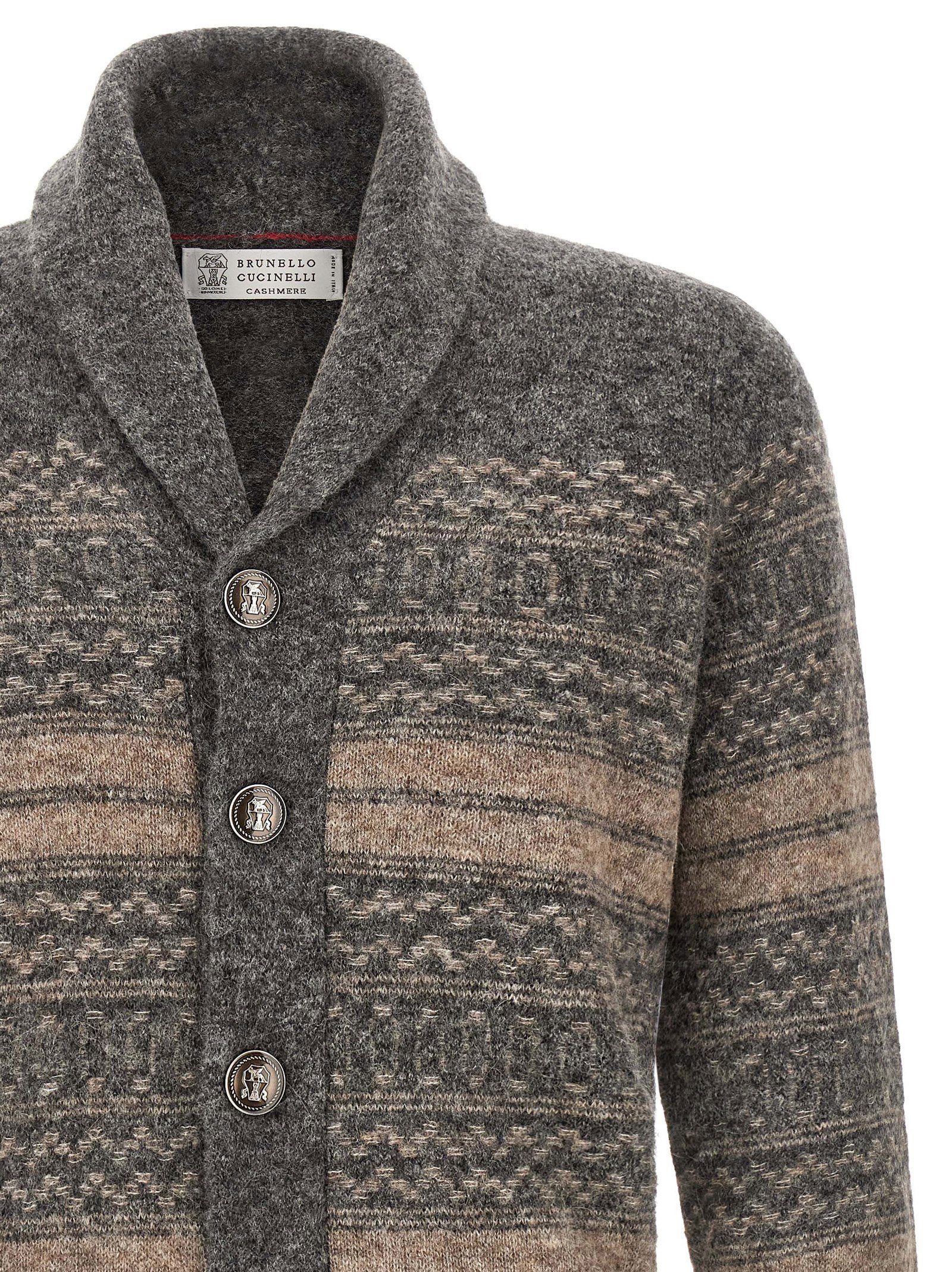 Brunello Cucinelli Brunello Cucinelli Nordic Jacquard Cardigan