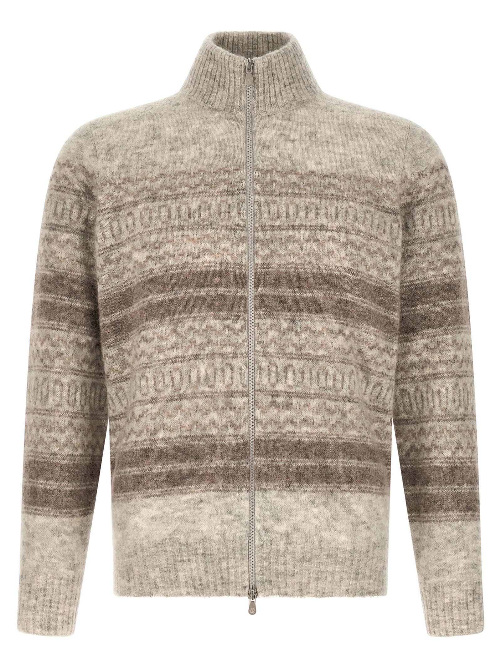 Brunello Cucinelli Brunello Cucinelli Nordic Jacquard Cardigan