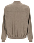 Brunello Cucinelli Brunello Cucinelli Light Flannel Bomber Jacket