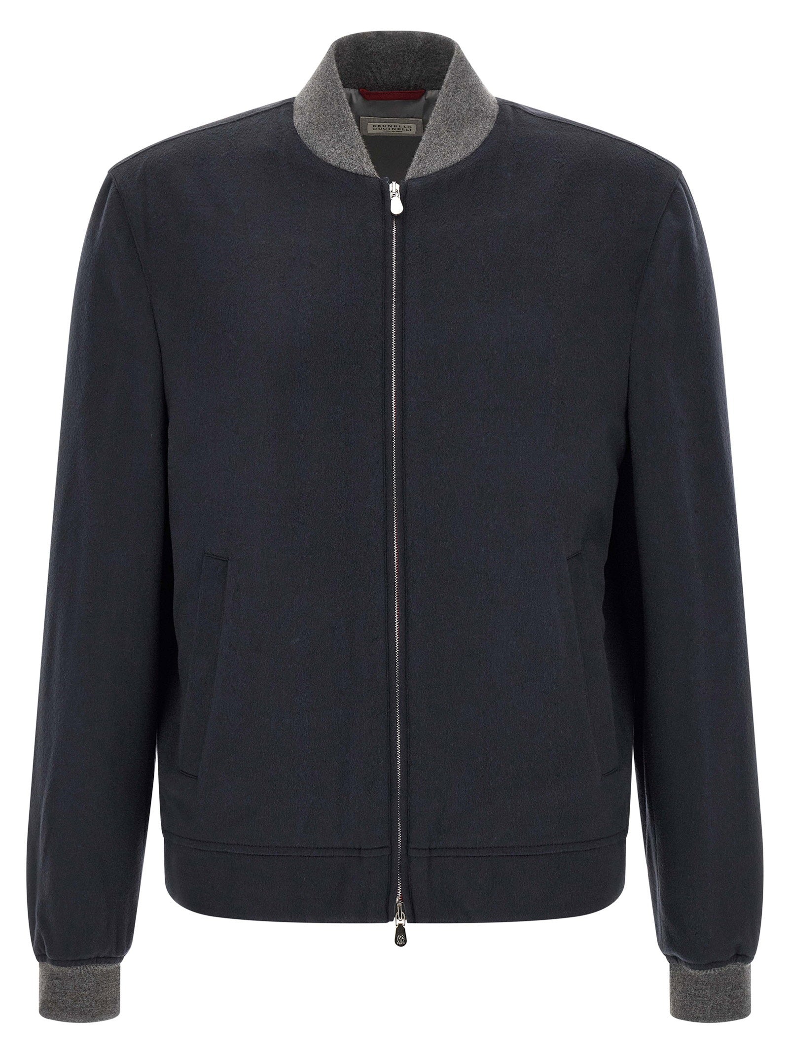 Brunello Cucinelli Brunello Cucinelli Light Flannel Bomber Jacket