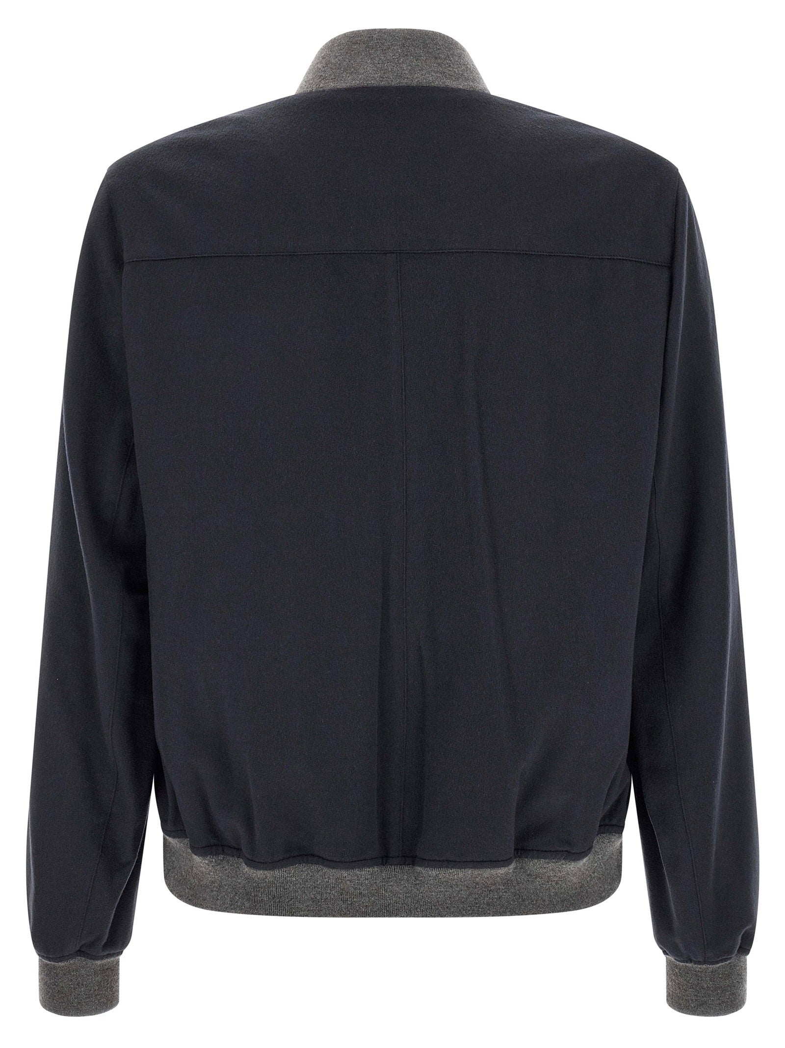 Brunello Cucinelli Brunello Cucinelli Light Flannel Bomber Jacket