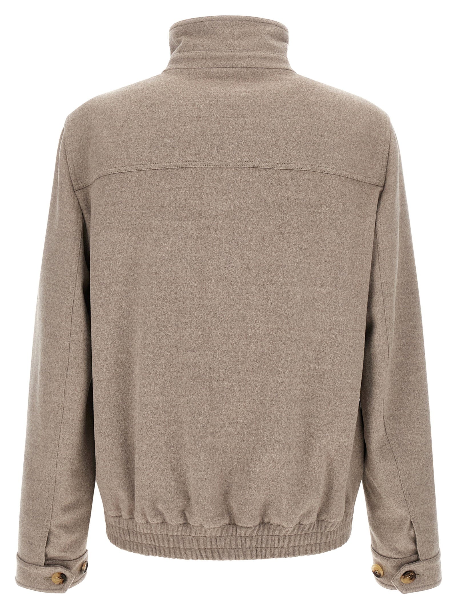 Brunello Cucinelli Brunello Cucinelli Virgin Wool Beaver Bomber Jacket