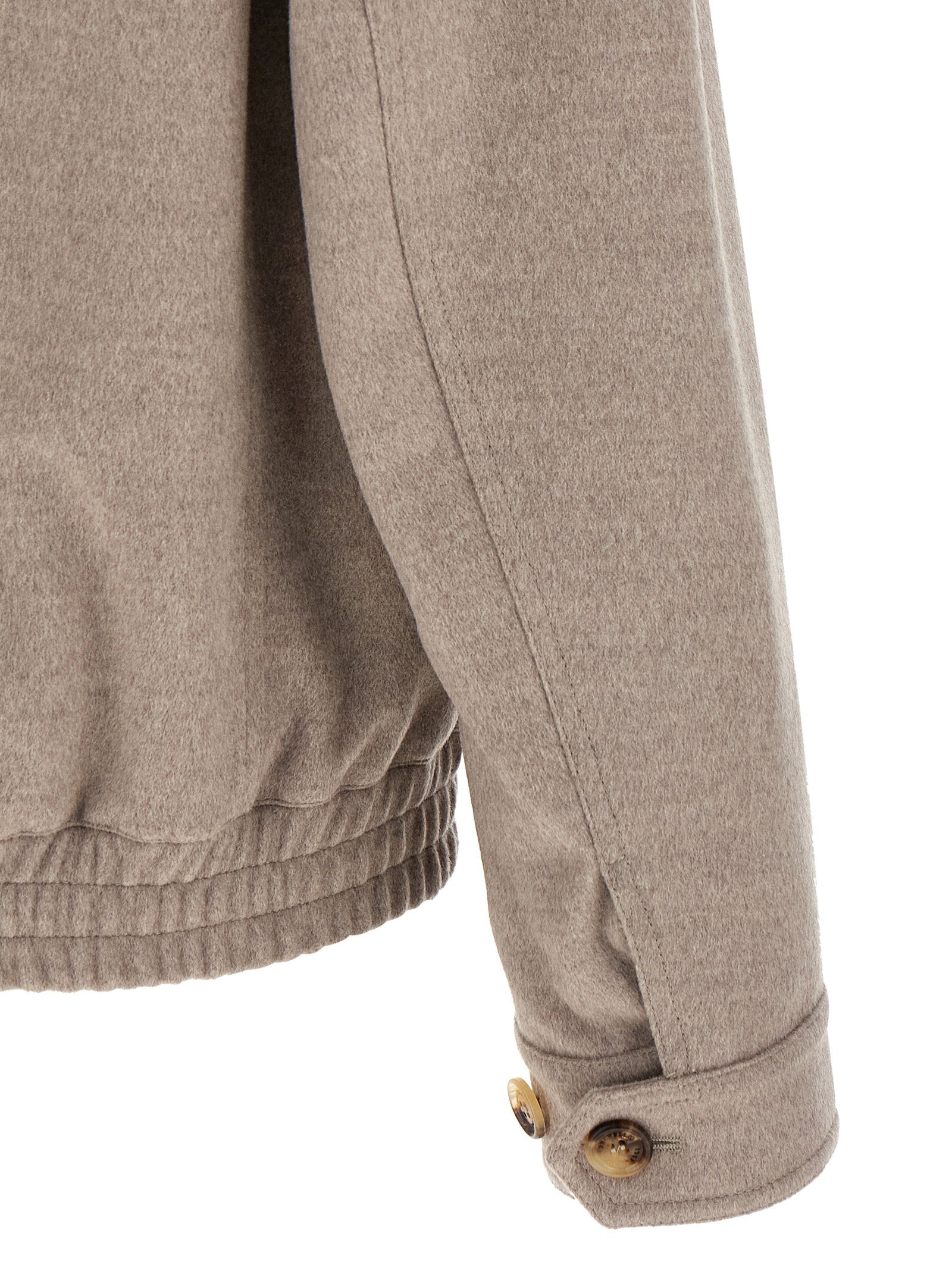 Brunello Cucinelli Brunello Cucinelli Virgin Wool Beaver Bomber Jacket