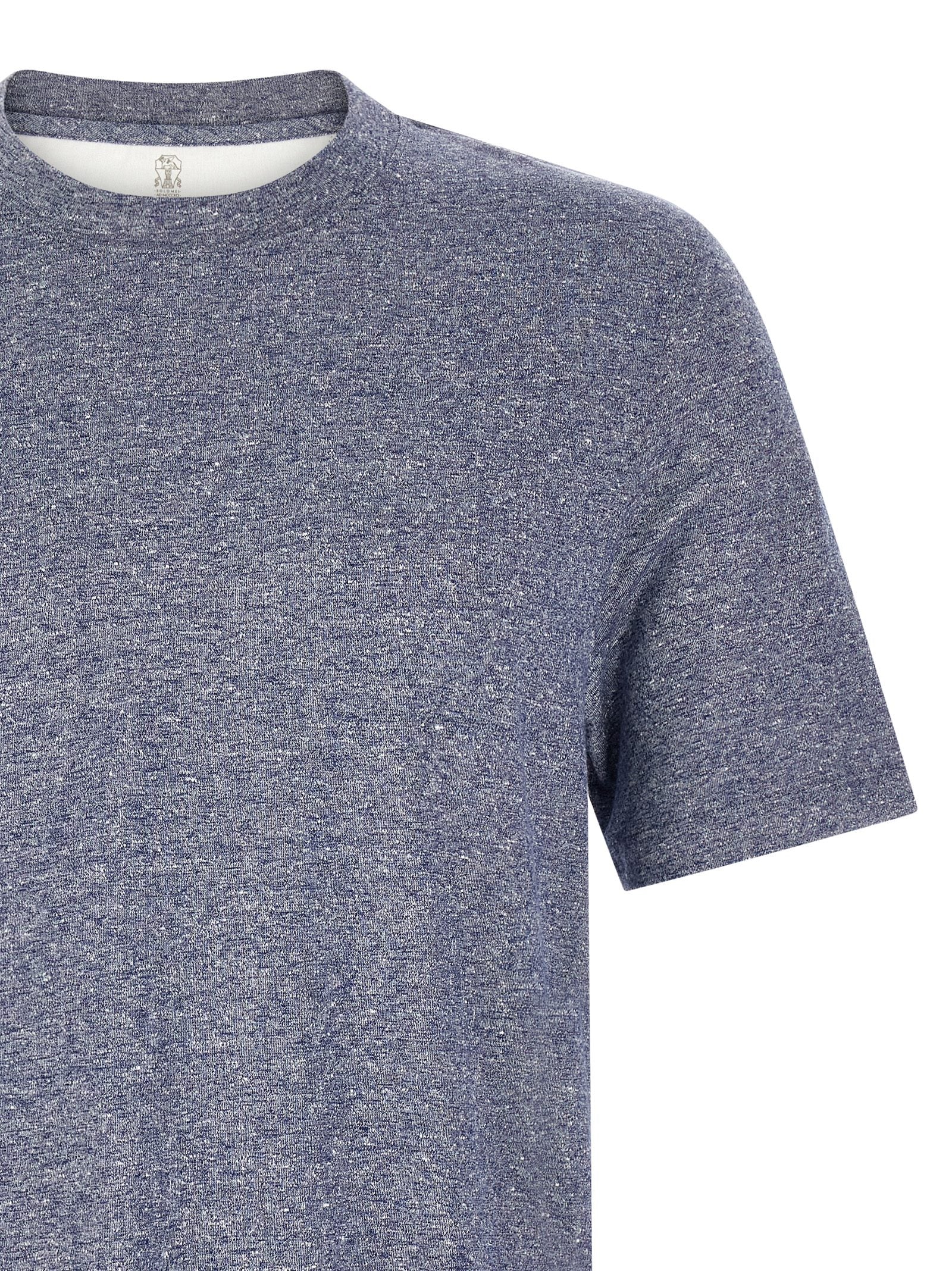 Brunello Cucinelli Brunello Cucinelli Mélange Linen Blend T-shirt