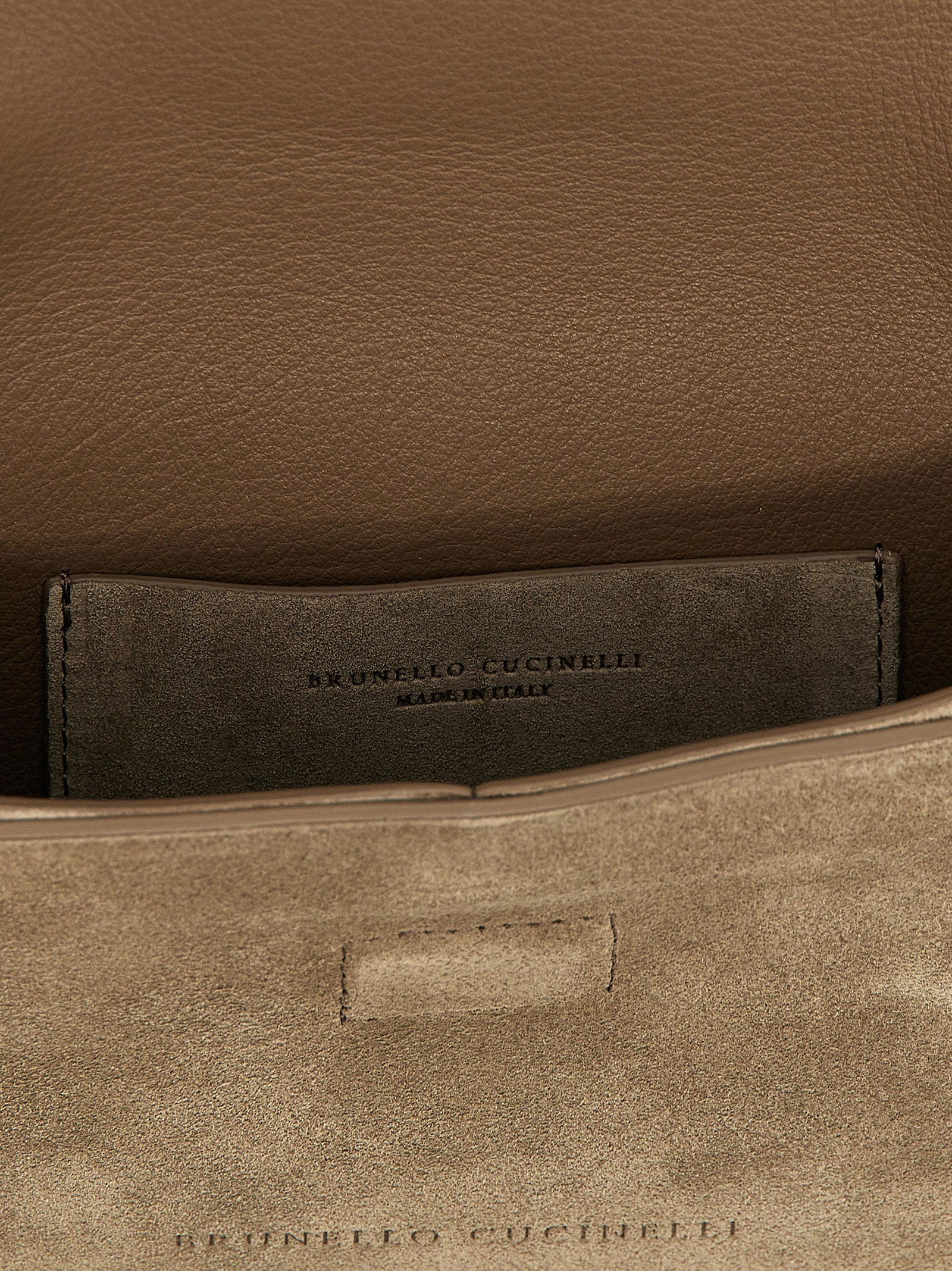 Brunello Cucinelli Brunello Cucinelli Monile Suede Clutch Bag