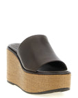 Brunello Cucinelli Brunello Cucinelli Leather And Raffia Wedges