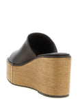 Brunello Cucinelli Brunello Cucinelli Leather And Raffia Wedges