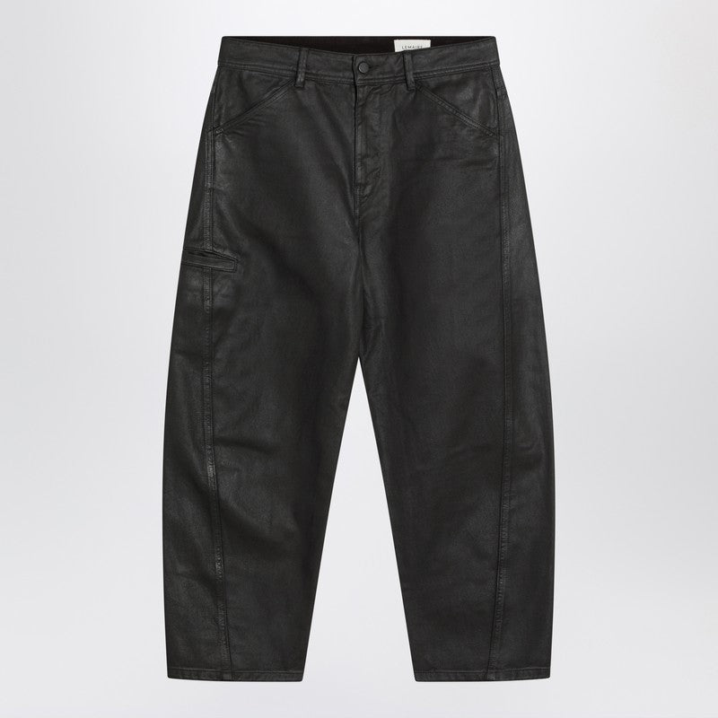 Lemaire LEMAIRE Shiny brown denim pants