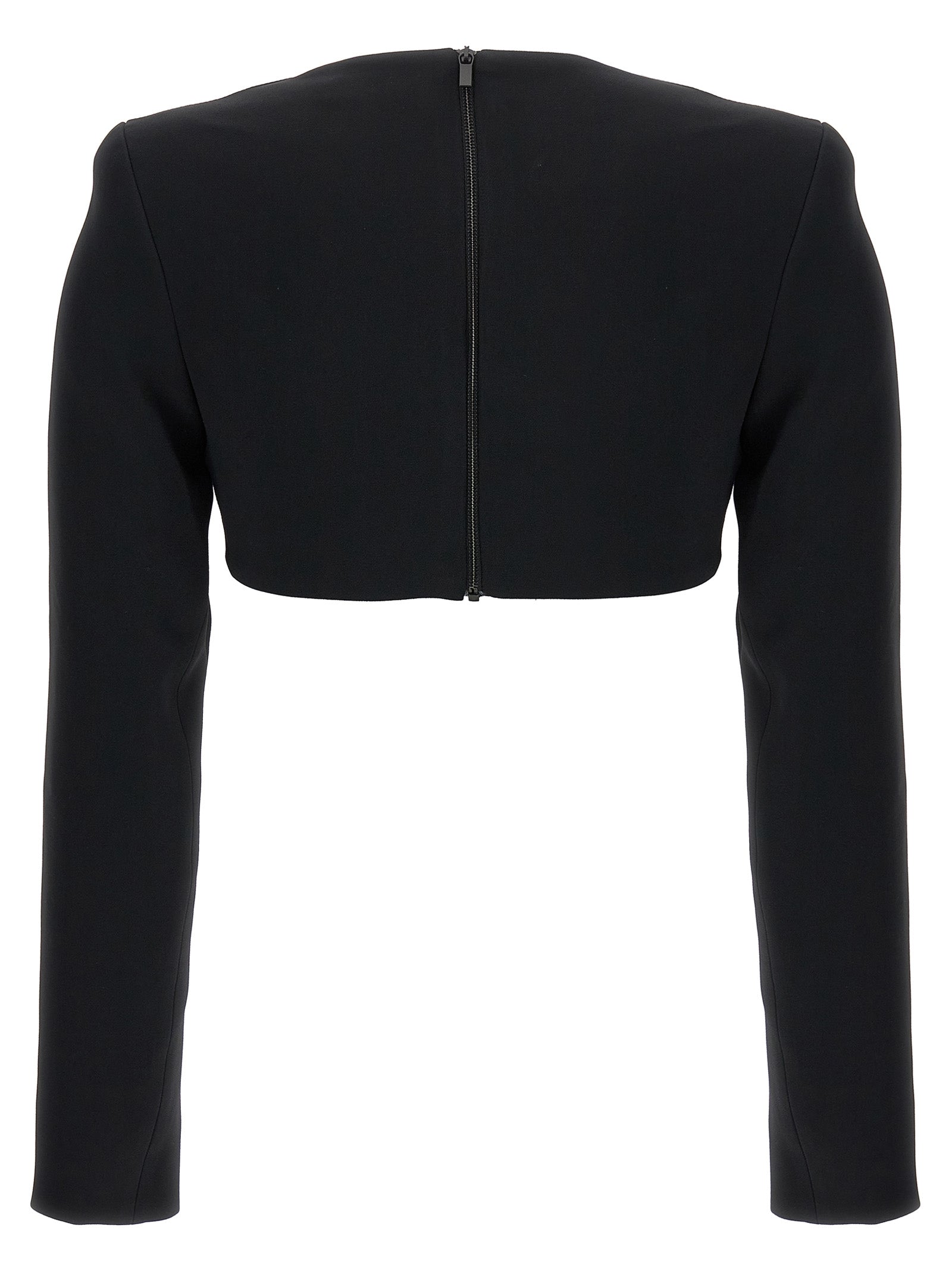 David Koma David Koma Top 3d Crystsal Chain And Square Neck