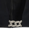 David Koma David Koma Top 3d Crystsal Chain And Square Neck