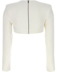 David Koma David Koma Top 3d Crystsal Chain And Square Neck