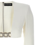 David Koma David Koma Top 3d Crystsal Chain And Square Neck