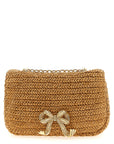 Self-Portrait Self-Portrait Raffia Bow Charm Shoulder Bag