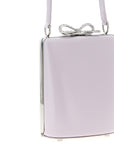 Self-Portrait Self-Portrait Lilac Leather Mini Bow Handbag