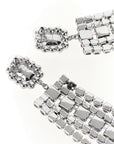 Self-Portrait Self-Portrait Multi Crystal Droplet Earrings