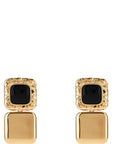 Self-Portrait Self-Portrait Self Portrait Mottled Gold Black Tiered Earrings
