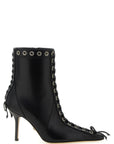 Mach & Mach Mach & Mach Crystalized Corset Ankle Boots